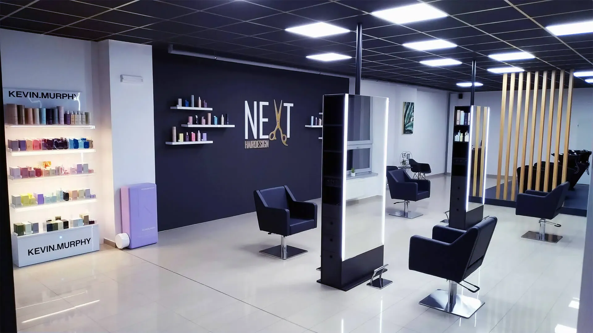 Interiér kaderníctva NEXT HairDesign v centre Košíc